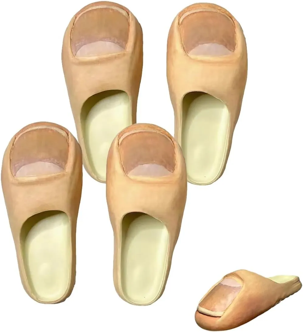 Big Toe Slides, Funny Toe Slippers, Men Women Soft Thick Sole Big Toe Slides,Non Slip Slides For Indoor/Outdoor House Shower Pool Beach Bathroom Sandals Weird Gifts(2A)