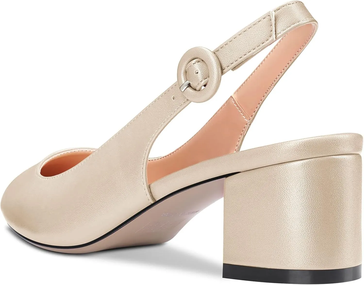 Castamere Women Chunky Block Low Heel Pointed Toe Slingback Pumps Slip-on Classic Dress Office 2.0 Inches Heels