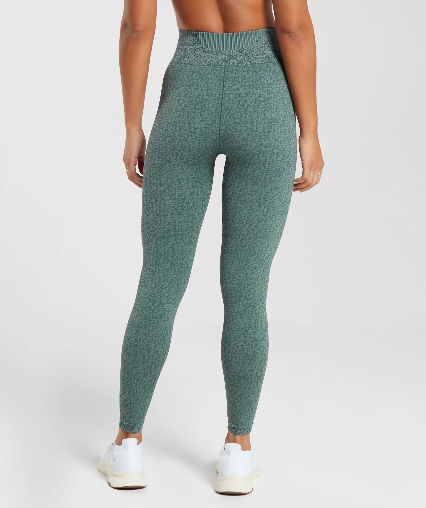 Gymshark Marl Seamless Leggings - Teal Marl/Dark Grey Marl/Smokey Grey