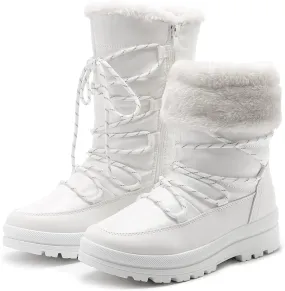 HEAWISH Women’s Winter Snow Boot Fur Lined Mid Calf Warm Boots